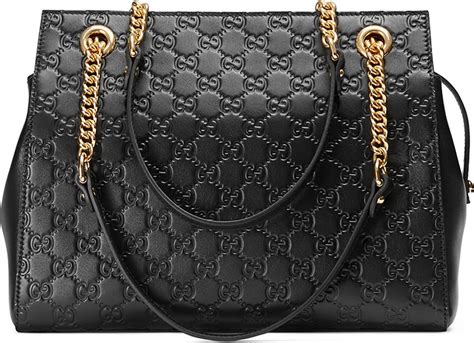 gucci signature chain-handle tote bag